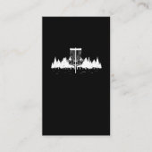 Schijf Golf Player Forest Sport Frisbee Disk Golfi Visitekaartje (Voorkant)