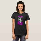 Schijf Golf Queen Gothic beeld van het vrijheidssk T-shirt (Voorkant volledig)
