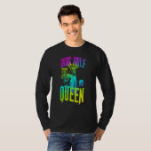 Schijf Golf Queen Gothic beeld van het vrijheidssk T-shirt (Voorkant volledig)
