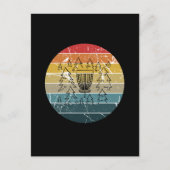 Schijf Golf Retro  Briefkaart (Voorkant)