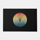 Schijf Golf Retro  Deurmat (Voorkant)