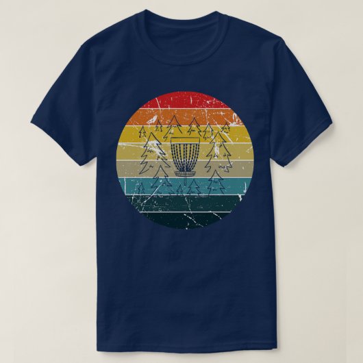Schijf Golf Retro  T-shirt (Design voorkant)