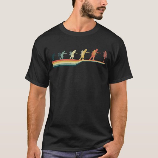 Schijf Golf  Retro T-shirt (Voorkant)