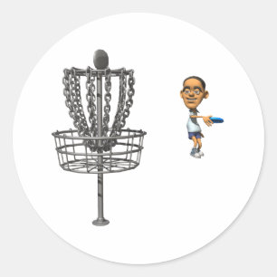 Schijf Golf Ronde Sticker