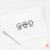 Schijf Golf Ronde Sticker (Envelop)