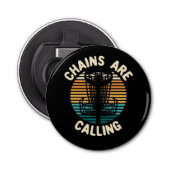 Schijf Golf-schijf Golf-mandje Button Flesopener (Voorkant)