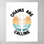 Schijf Golf-schijf Golf-mandje Poster (Voorkant)