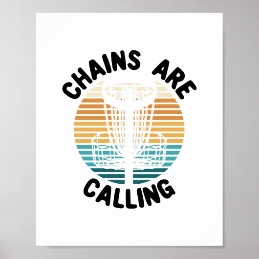 Schijf Golf-schijf Golf-mandje Poster (Voorkant)