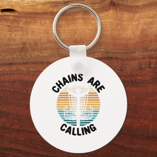 Schijf Golf-schijf Golf-mandje Sleutelhanger (Voorkant)