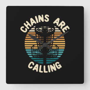 Schijf Golf-schijf Golf-mandje Vierkante Klok