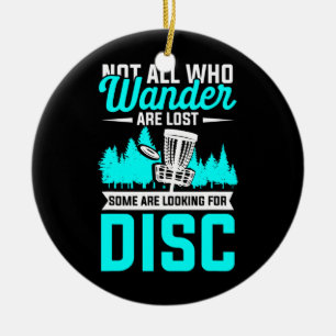 Schijf-Golf-sport - Boom-mandketenketen Keramisch Ornament