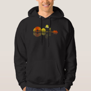 Schijf Golf Sunset Guitar Guitarist Player Golfing Hoodie