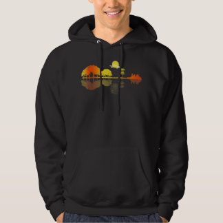 Schijf Golf Sunset Guitar Guitarist Player Golfing Hoodie