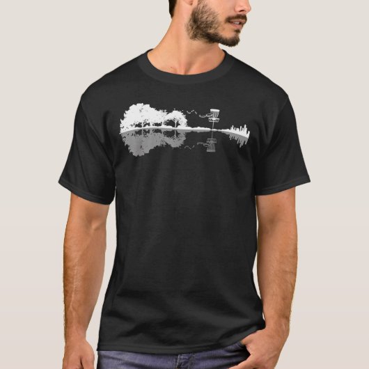 Schijf Golf Sunset Guitar Guitarist Player Golfing T-shirt (Voorkant)