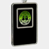 Schijf Golf Verzilverd Omlijst Ornament (Rechts)