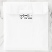 Schijf Golf Vierkante Sticker (Tas)