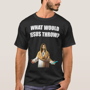 Schijf Golf wat Jezus zou denken van Frisbee Golfi T-shirt