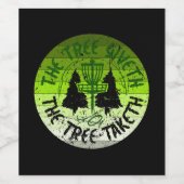 Schijf Golf Wijn Etiket (Enkel label)