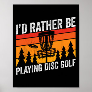 Schijf golfen ID in plaats van diskgolfer offerte Poster