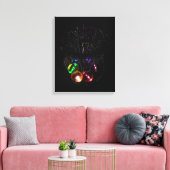 Schijf-Golffotografie print "Binnenste schoonheid" (Insitu (Woonkamer))