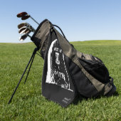 Schijf-Golfhanddoek met Bag Clip Golfhanddoek (Groen)