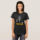 Schijf Golfing Spor Treejection Disc Golf-spelers T-shirt (Voorkant volledig)