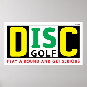 Schijf is Golf Poster