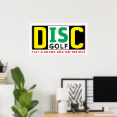 Schijf is Golf Poster (Thuiskantoor)