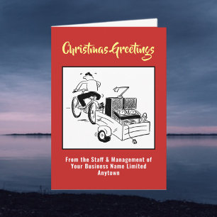 Schijf-jockey of DJ-kerstkaart Feestdagen Kaart
