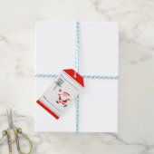 Schijf met kerstmis cadeaulabel (Met Touw)