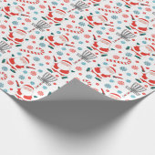 Schijf met kerstmis cadeaupapier (Hoek)