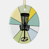 Schijf met kerstmis keramisch ornament (Rechts)