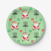 Schijf met kerstmis papieren bordje (Voorkant)