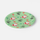 Schijf met kerstmis papieren bordje (Gekanteld)