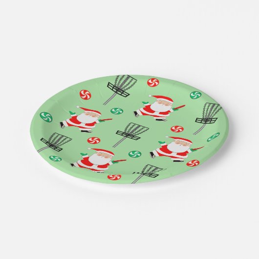 Schijf met kerstmis papieren bordje (Gekanteld)