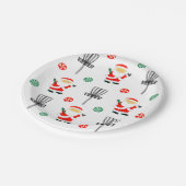 Schijf met kerstmis papieren bordje (Gekanteld)