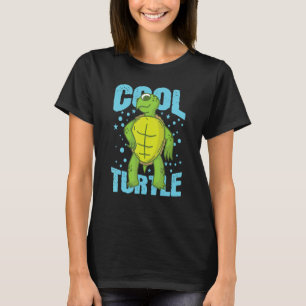 Schijf met schildpad voor reptielwater t-shirt