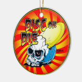 Schijf of afsterven keramisch ornament (Links)