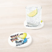 Schijf of afsterven zandsteen onderzetter (Zijkant)