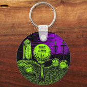 Schijf of afvlakking - Golfontwerp met schijf Sleutelhanger (Voorkant)