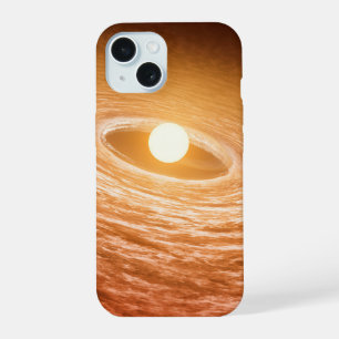 Schijf van materiaal rond ster FU Orionis. iPhone 15 Case