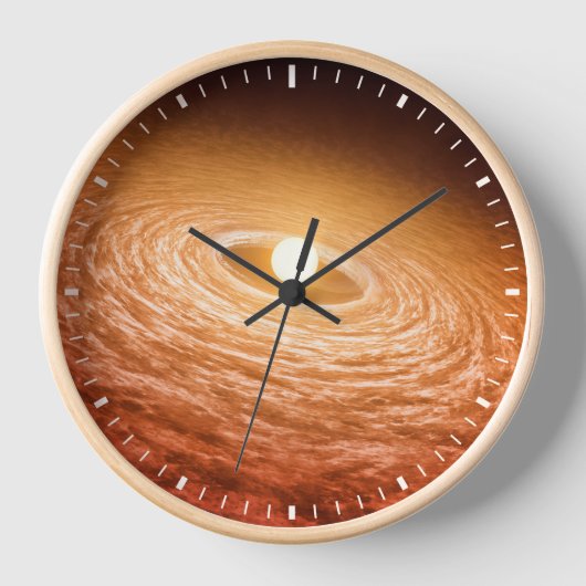 Schijf van materiaal rondom Star Fu Orionis. (Voorkant)