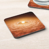 Schijf van materiaal rondom Star Fu Orionis. Bier Onderzetter (Linkerzijde)