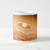 Schijf van materiaal rondom Star Fu Orionis. Grote Koffiekop (Voorkant)