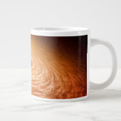 Schijf van materiaal rondom Star Fu Orionis. Grote Koffiekop (Rechts)