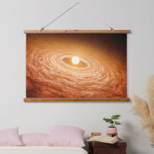 Schijf van materiaal rondom Star Fu Orionis. Hangend Wandkleed (Slaapkamer)