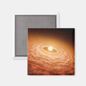 Schijf van materiaal rondom Star Fu Orionis. Magneet (Voorkant / Achterkant)