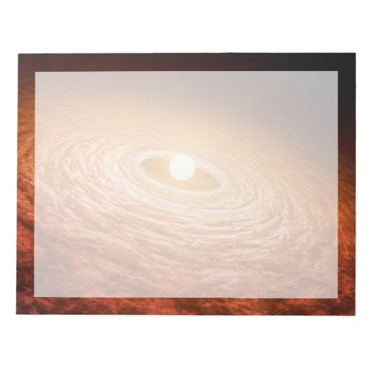 Schijf van materiaal rondom Star Fu Orionis. Notitieblok (Voorkant)