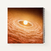 Schijf van materiaal rondom Star Fu Orionis. Notitieboek (Achterkant)