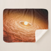 Schijf van materiaal rondom Star Fu Orionis. Sherpa Deken (Voorkant (horizontaal))